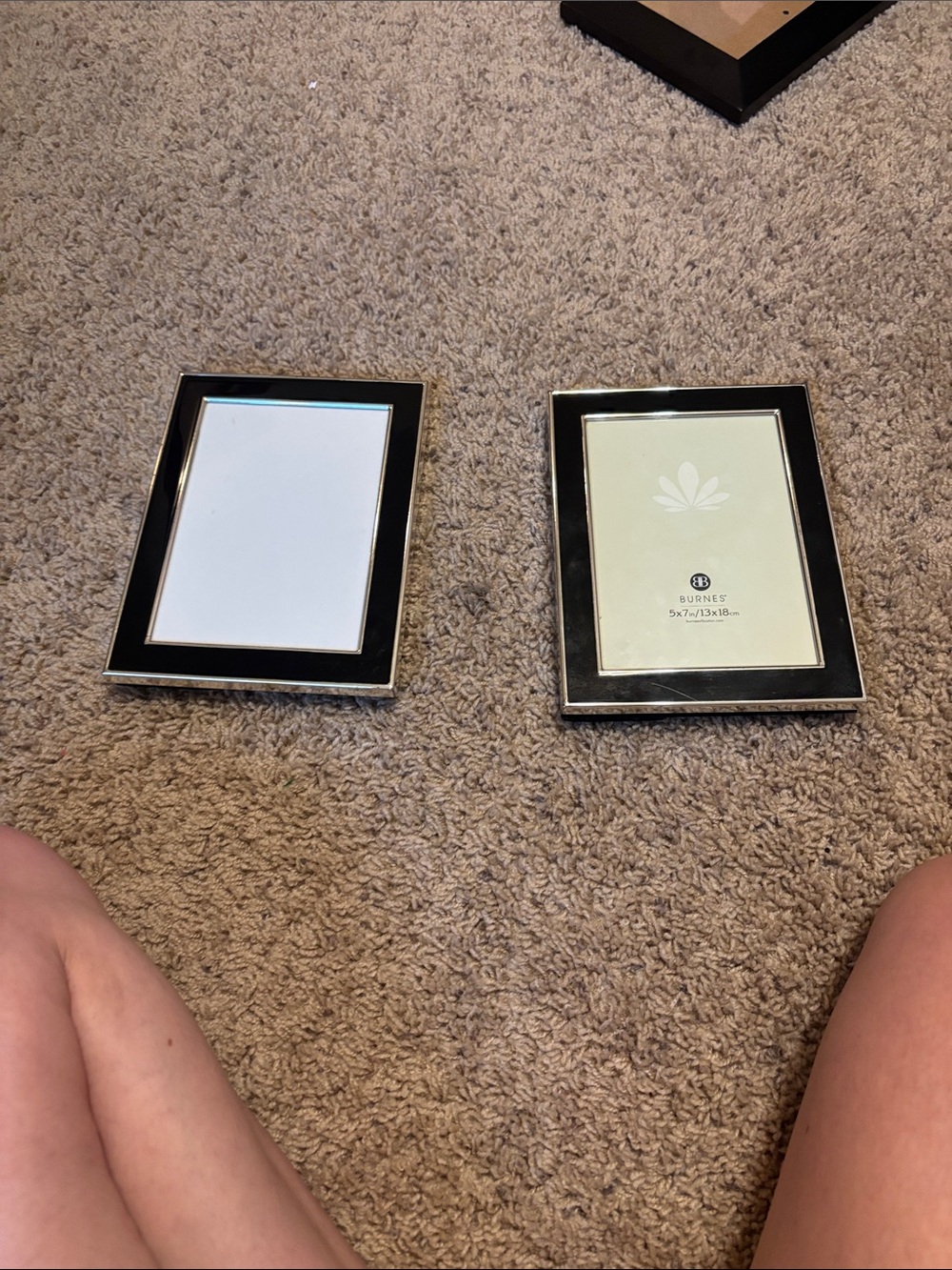2 Black and Silver  Picture Frame